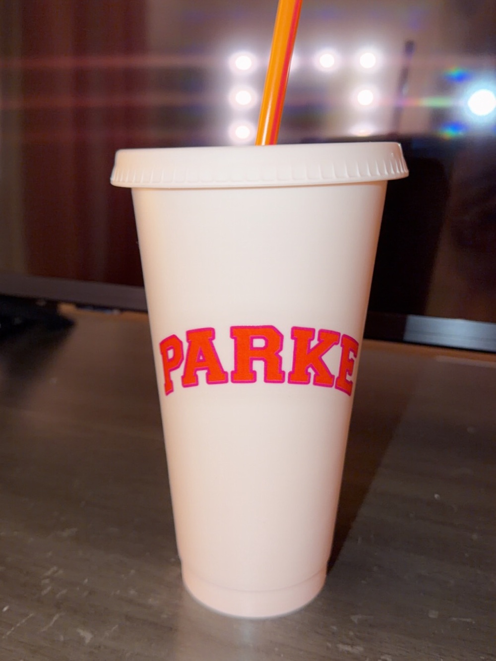 parke x dunkin collab cup never used comes with straw